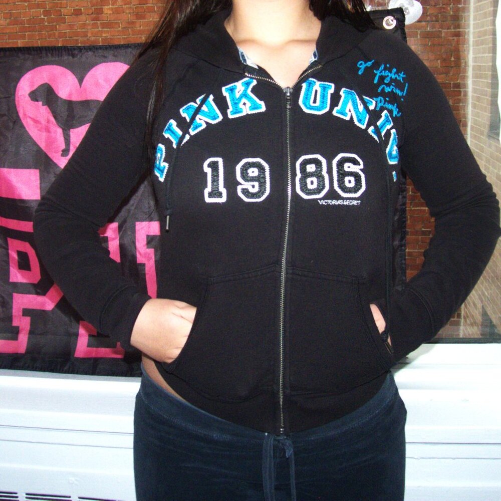 Vintage PINK Victoria's Secret 2000s Hoodie
